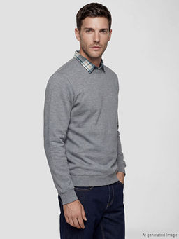G?mlek Yaka Erkek Sweatshirt