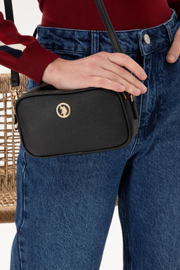 Женская черная сумка через плечо Неожиданная скидка в корзине - U.s. polo assn фото 2