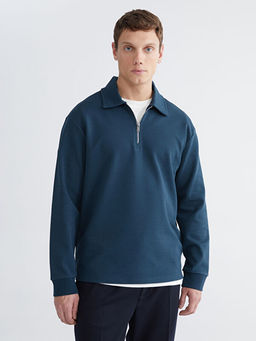 Polo Yaka Erkek Sweatshirt