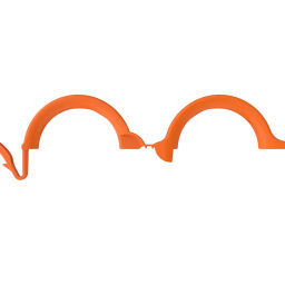 Набор клипс для подвязки садовых растений №1 D-3,5см 50 шт оранжевый АП 1269