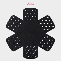 Салфетки - вкладыши для посуды Доляна «Грэй», 2 шт, 38×38 см