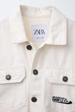 FRAYED DENIM JACKET - Zara фото 3