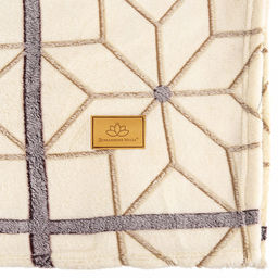 Плед/покрывало 240х200см "Архангельский", велсофт "Bamboo" набивной, полиэстер 100%, плотность 260г/м2, упаковка: 20х33см пояс бумажный, "Домашняя мода" (Россия)