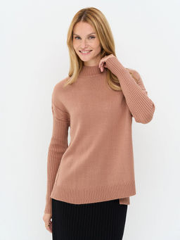 Джемпер женский 5252-41386. 5200975 кофейный мусс