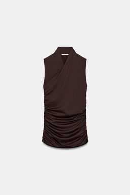 DRAPED GATHERED TOP - Zara фото 6