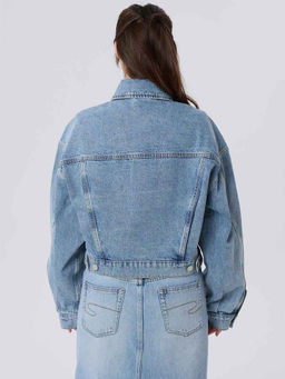 Женская куртка джинсовая свободного кроя укороченная КЭНДИ (CANDY) / Lee Cooper  фото 3