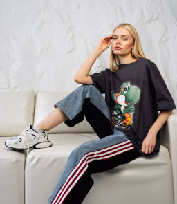 Футболка #КТ24037, графит - Dommod фото 2