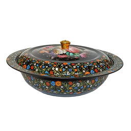 Миска нерж. с крышкой 32см, с рисунком OLS-022-29