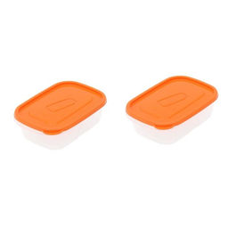 Цена за 2 шт. Набор контейнеров для еды Good & Good, 450 мл, 2 шт., пластик, МИКС