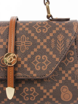 LACCOMA сумка АС153-Россия-шоколад эко кожа