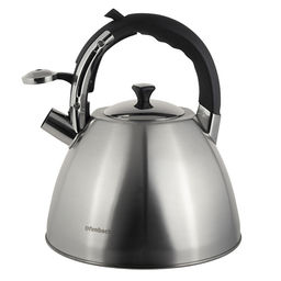 Чайник 4,5л из нержавеющей стали со свистком и ручкой "soft touch" (100309)