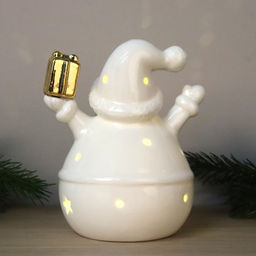 Цена за 1 шт. Фигурка Дед мороз с подсветкой новогодний / YZ23619 /уп 32/64/LED - Галеонтрейд фото 4