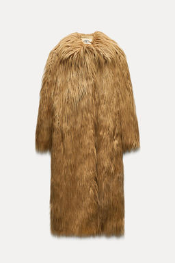 LIMITED EDITION LONG FAUX FUR COAT - Zara фото 3