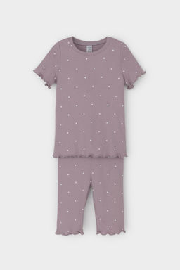 К 1632/морской туман,мини сердечки пижама для дев