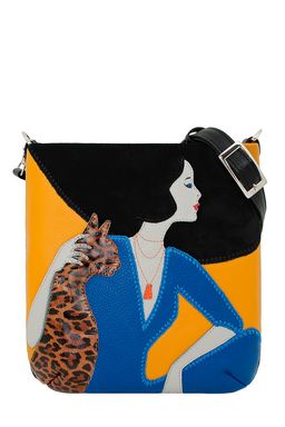 Сумка с аппликацией ДС-392-243-SALE черный+желтый