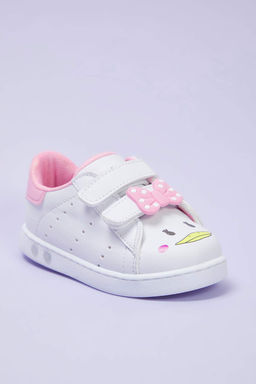 Beyaz Fiyonk Detayl? Cift C?rtl? Buyuk/Kucuk K?z Cocuk Kids Spor Ayakkab? TAKSS25SN00064 - Trendyolmilla фото 2