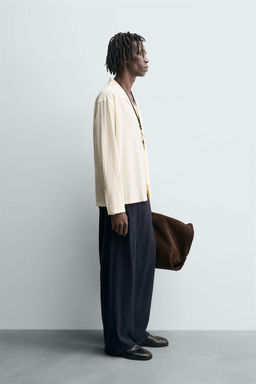 CREASED-EFFECT FLOWING SHIRT - Zara фото 4