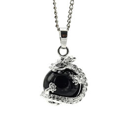 Подвеска Дракон на шаре 18*20мм с агатом