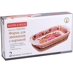 24803 Форма для запекания 1,5л 35х5см УЗОР МВ (х8) - Mayer&boch фото 2