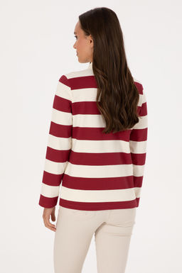 Kad_n Koyu Frambuaz Sweatshirt Sepette S_rpriz _ndirim - U.s. polo assn фото 5