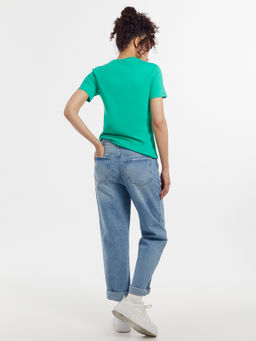 Футболка женская в зеленом цвете зеленый топаз 302680 - Mark formelle фото 4