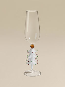 Бокал для вина SL-Home «Ёлочный», 370 мл, 8.5×20.8 см, стекло, прозрачный, розовый