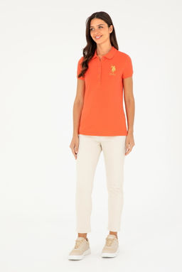 Женская базовая футболка с цветком граната - U.s. polo assn фото 4