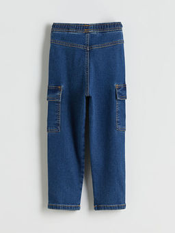 Beli Lastikli Erkek ?ocuk Kargo Jean Pantolon