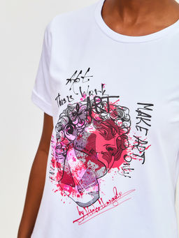 Футболка с принтом NEW - Fashion.love.story фото 6