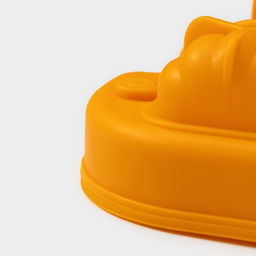 Форма для льда Доляна «Тыква», силикон, 4 ячейки, 15.4×14×4.5 см, оранжевая