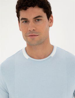 Mavi Slim Fit Bisiklet Yaka Triko Ti__rt - Pierre cardin фото 2