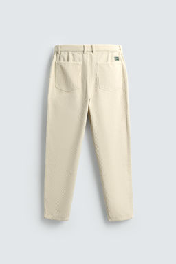 CARROT FIT CORDUROY TROUSERS - Zara фото 8