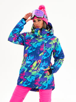 Женская горнолыжная сноубордическая куртка Alpha Endless Ultra Chaleur SNB 423/316_8 Разноцветный  фото 3