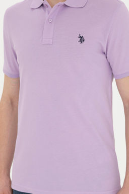 U. S. Polo Assn / Мужская сиреневая базовая футболка - U.s. polo assn фото 13
