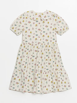 Bebe Yaka ?i?ekli K?z ?ocuk Elbise - Waikiki фото 2