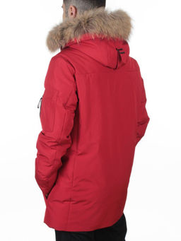 D6940 RED Куртка мужская зимняя "Аляска" (200 гр. холлофайбер)
