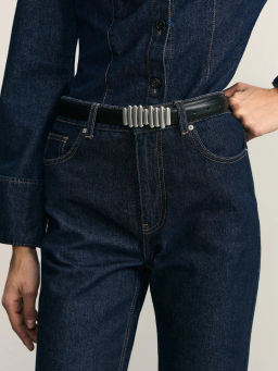 Ремень с металлической акцентной пряжкой / Zarina