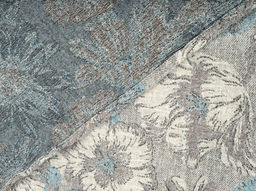 18С50-ШР/у./л.с.уп. 220*210 Покрывало "Цветочный ковер" рис. 202 цв. 2 голубой