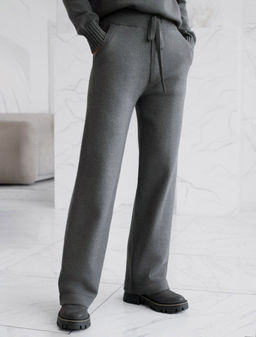 Прямые брюки из пряжи с кашемиром