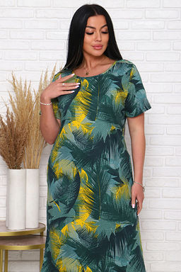 Платье трикотажное с карманами, хаки (926-2) - Плиона фото 12