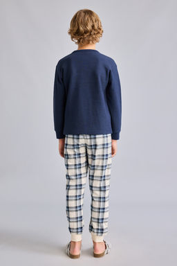 2li Tak_m Henley Yaka Ekose Erkek _ocuk - Defacto фото 6