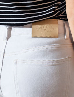 Шорты из эластичного денима VILATTE