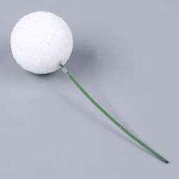 Фигурка для поделок и декора на проволоке «Шар», набор 20 шт., размер 1 шт. — 2.5×7 см, цвет белый