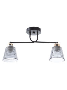 Люстра 12197/2, 2хE27, 40 Вт, чёрный/серый