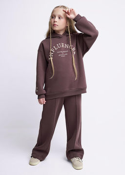 Джемпер дев. (ЧЗ) коричневый 757211/21фф_п - Clever wear фото 2