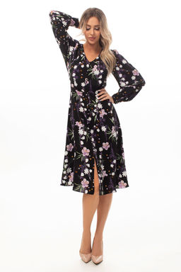 Платье Golden Valley 4951 черный фиолет