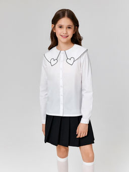 ACOOLA / Блузка детская для девочек Prodlenka молочный  фото 6