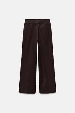 PINSTRIPE TROUSERS WITH BOXER DETAIL - Zara фото 5