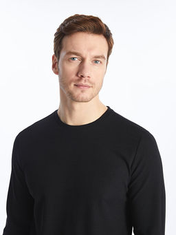 Bisiklet Yaka Uzun Kollu Erkek Ti??rt