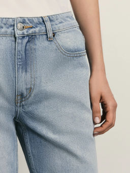 Джинсы straight укороченные / Zarina  фото 5